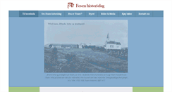 Desktop Screenshot of fosen-historielag.no